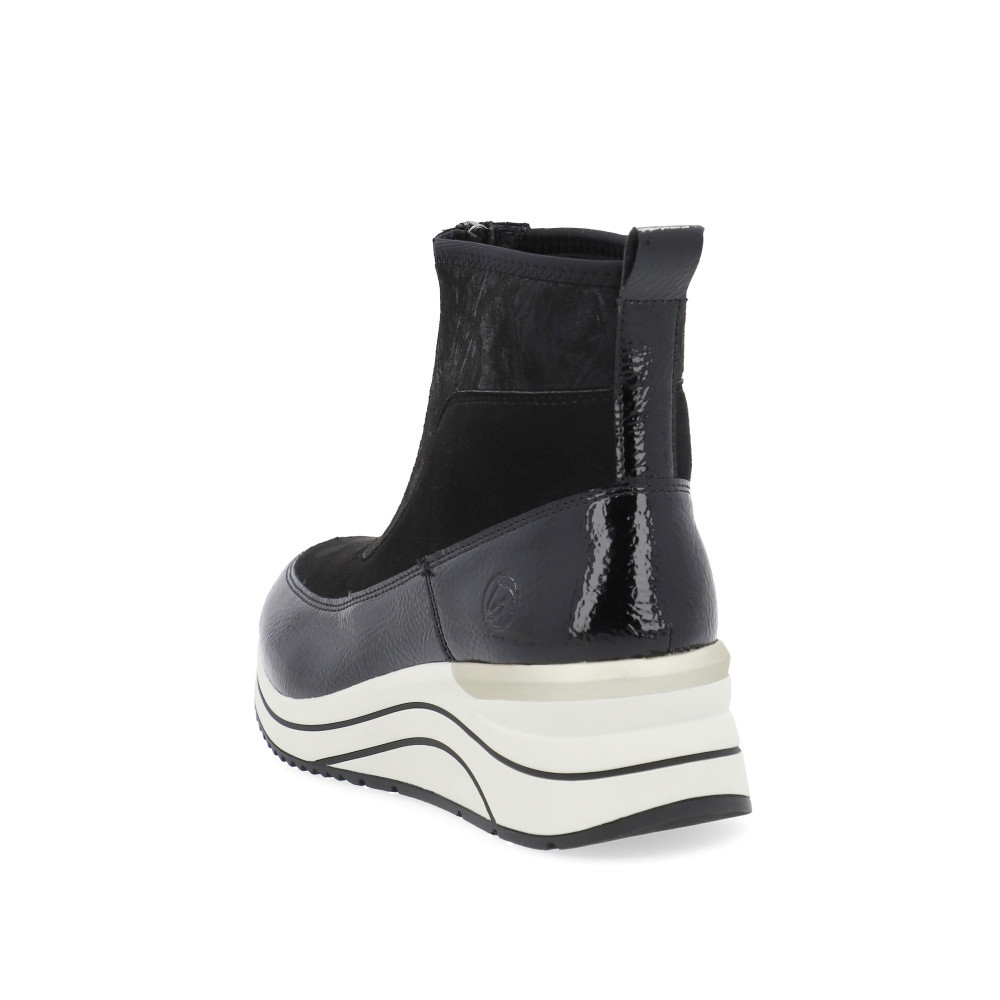 detail Dámská kotníková obuv REMONTE D0T71-01 černá W4