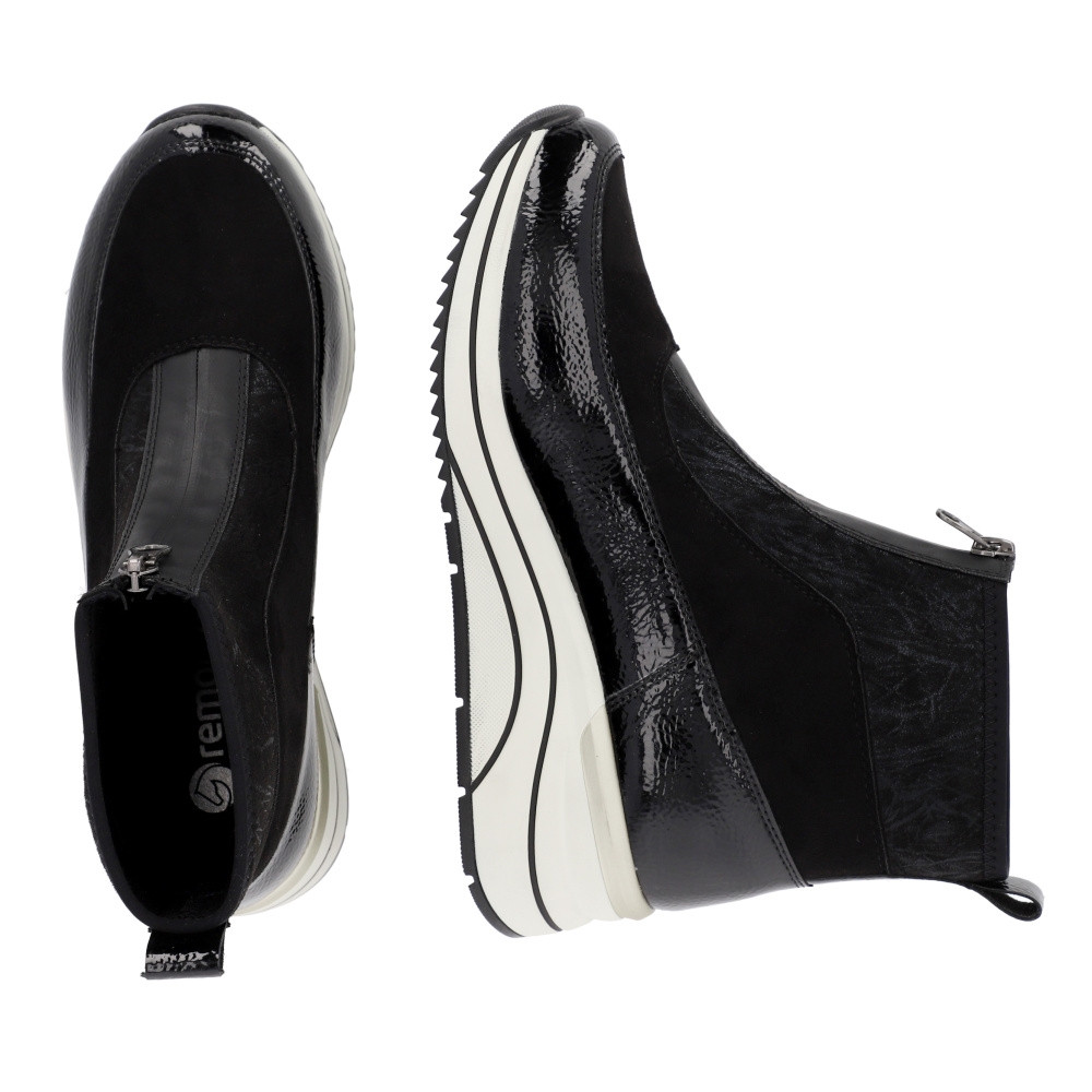 detail Dámská kotníková obuv REMONTE D0T71-01 černá W4
