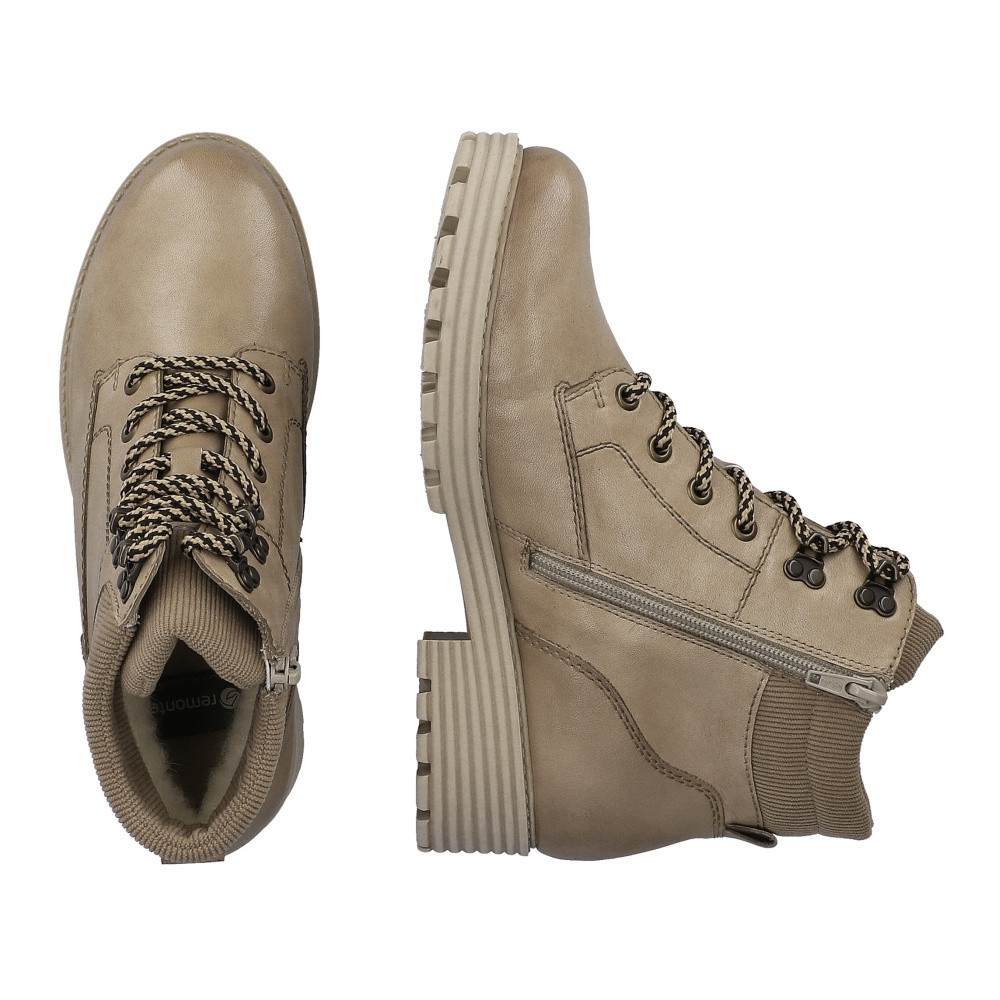 detail Dámská kotníková obuv REMONTE D0W75-20 béžová W3