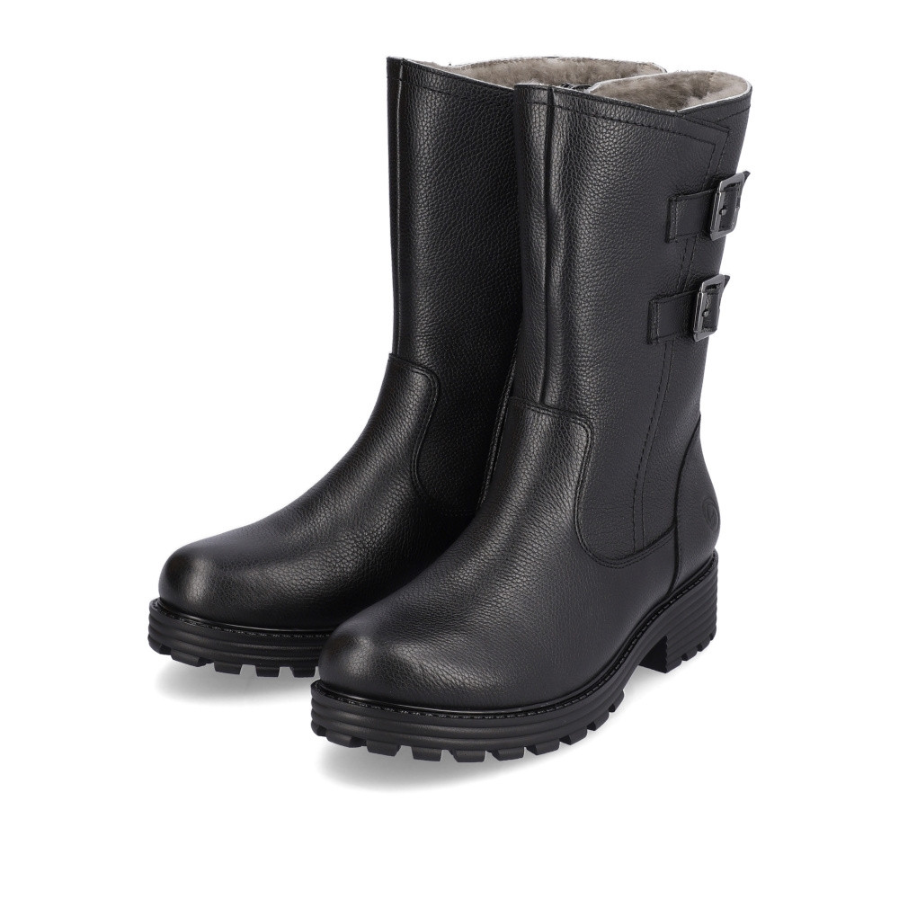 detail Dámská kotníková obuv REMONTE D0W76-01 černá W3