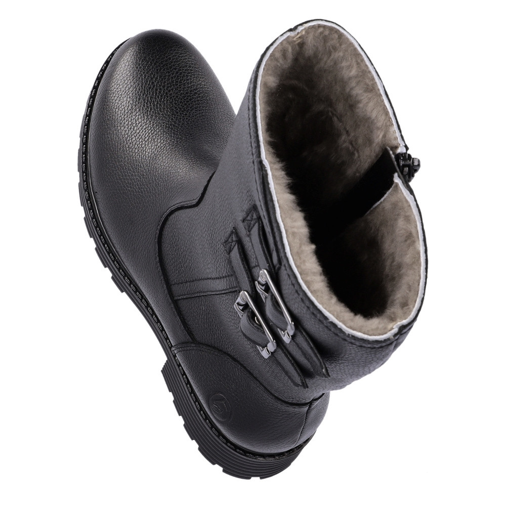 detail Dámská kotníková obuv REMONTE D0W76-01 černá W3