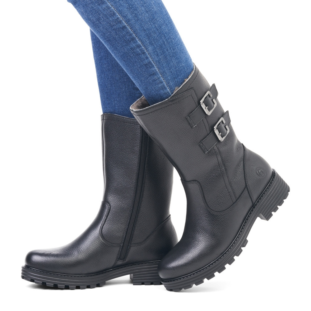 detail Dámská kotníková obuv REMONTE D0W76-01 černá W3