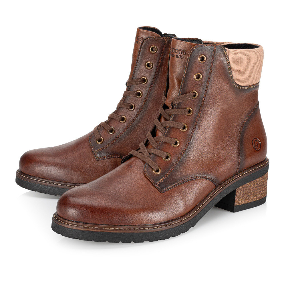 detail Dámská kotníková obuv REMONTE D1A70-22 hnědá W4