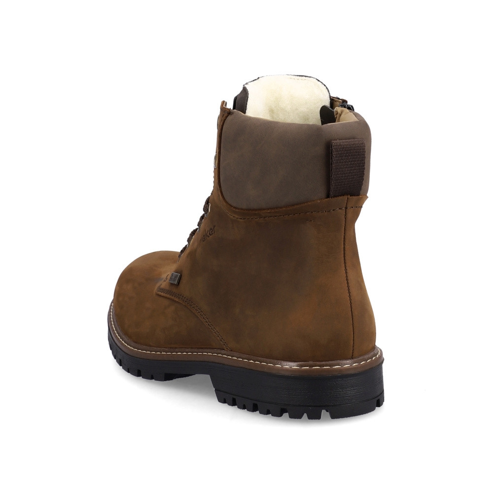detail Pánská kotníková obuv RIEKER F3606-22 hnědá W3