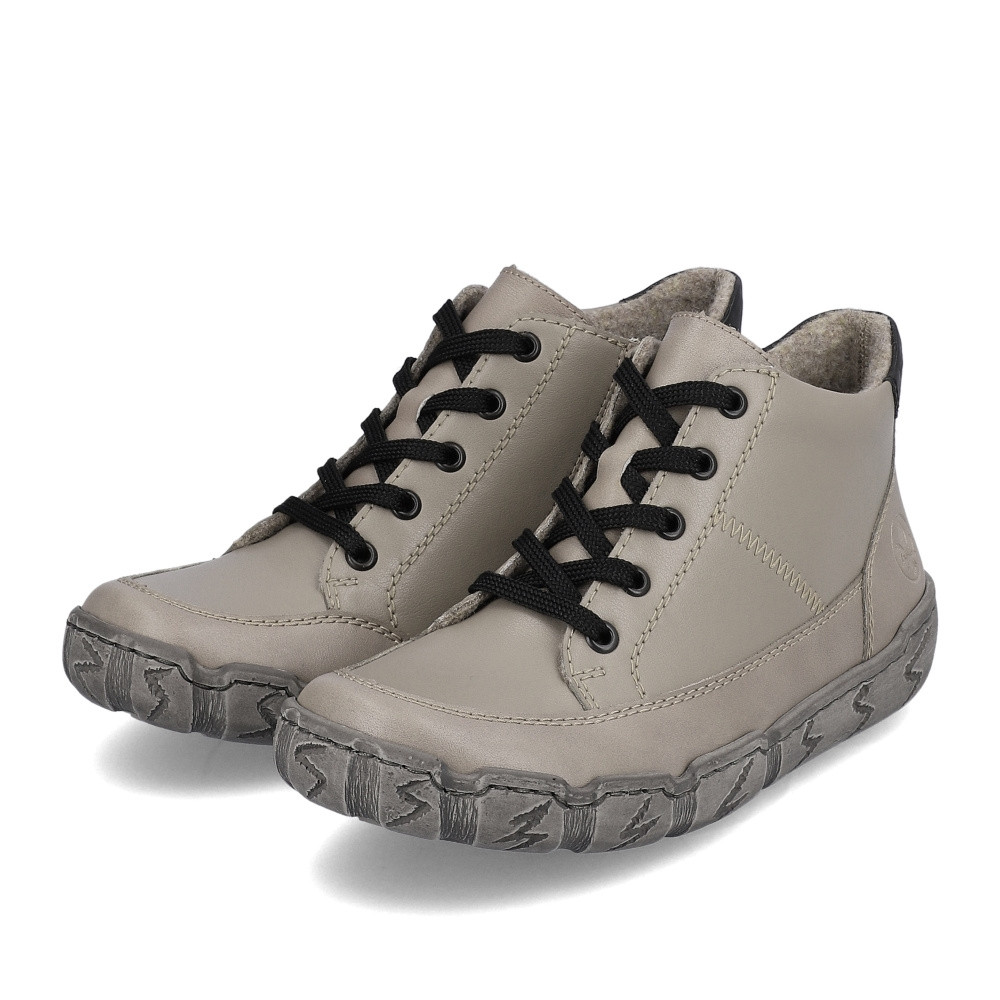 detail Dámska členková obuv RIEKER L0301-64 sivá W3