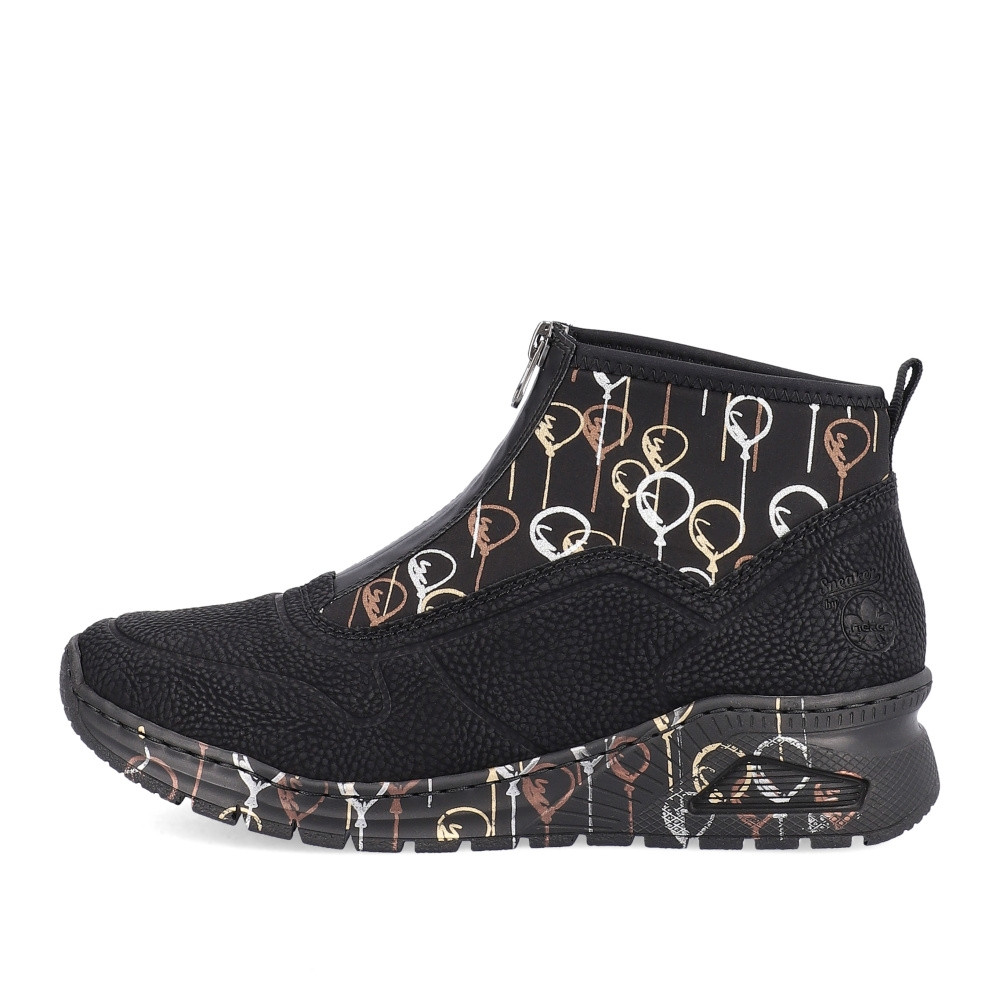 detail Dámská kotníková obuv RIEKER M4953-00 černá W4