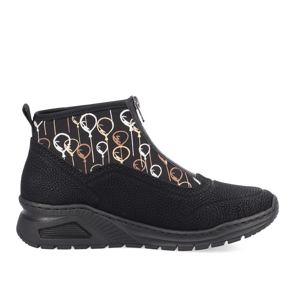 detail Dámská kotníková obuv RIEKER M4953-00 černá W4