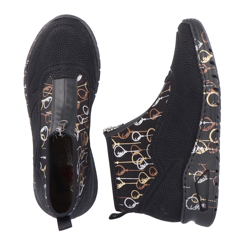 detail Dámská kotníková obuv RIEKER M4953-00 černá W4