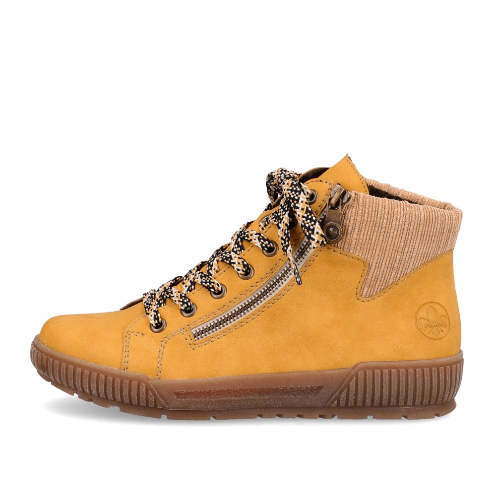 detail Dámská kotníková obuv RIEKER N0709-68 žlutá W4