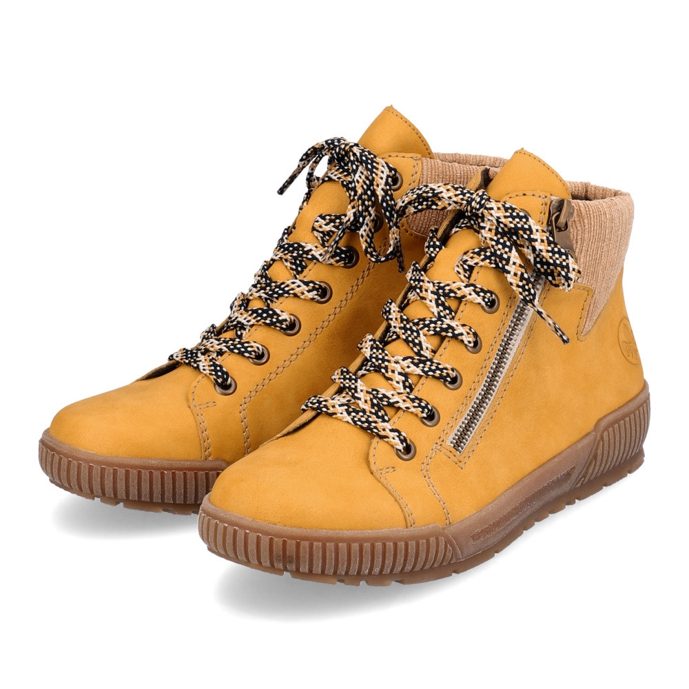 detail Dámská kotníková obuv RIEKER N0709-68 žlutá W4