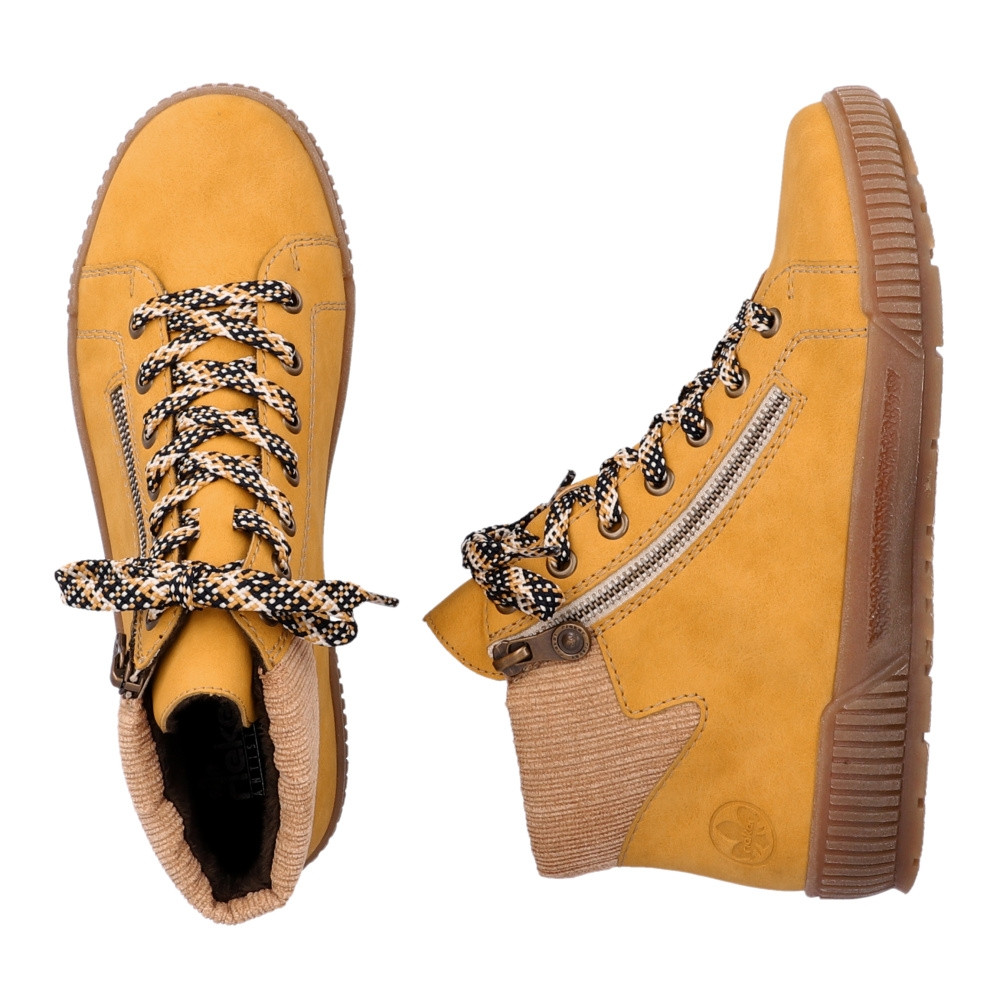 detail Dámská kotníková obuv RIEKER N0709-68 žlutá W4