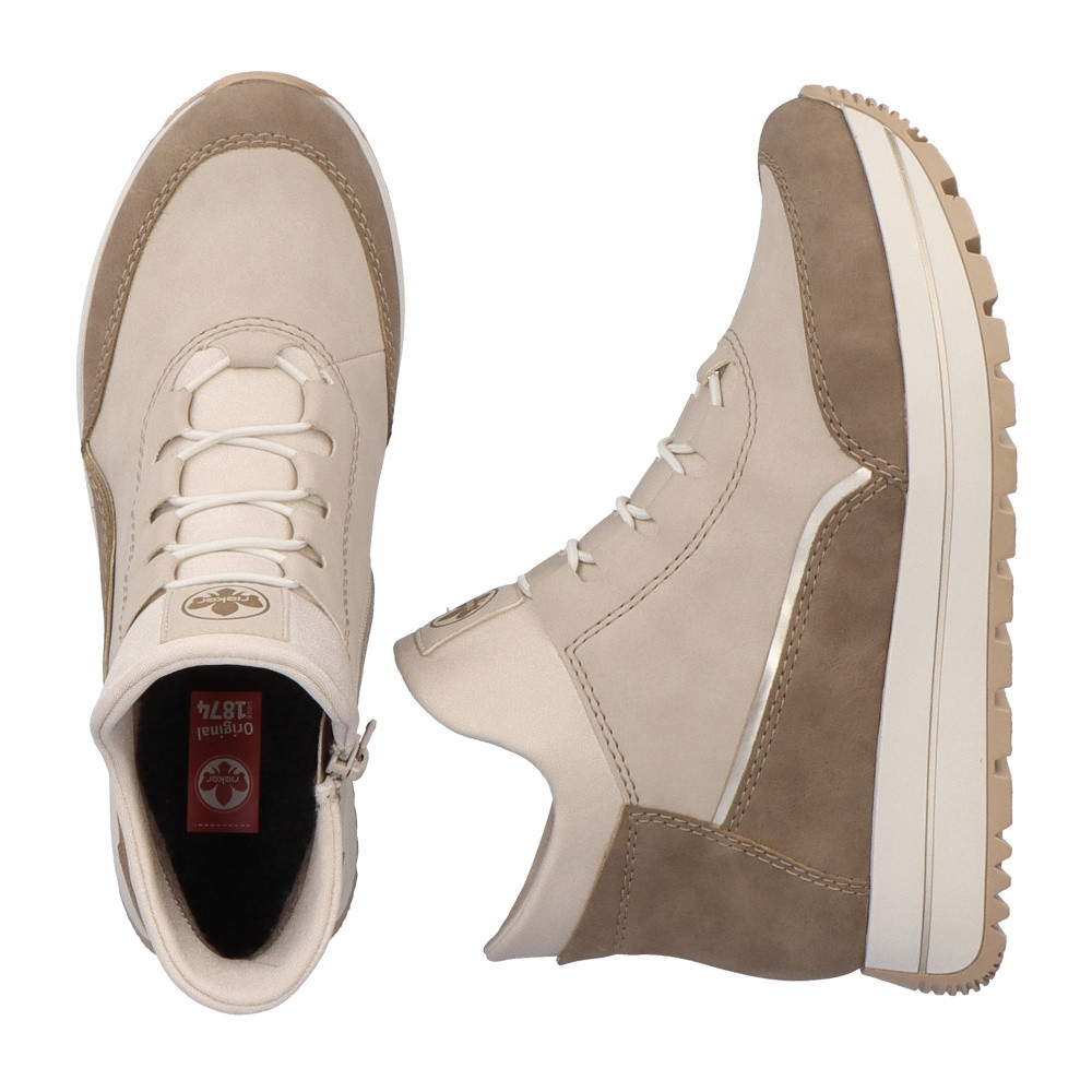 detail Dámská kotníková obuv RIEKER N4051-62 béžová W3