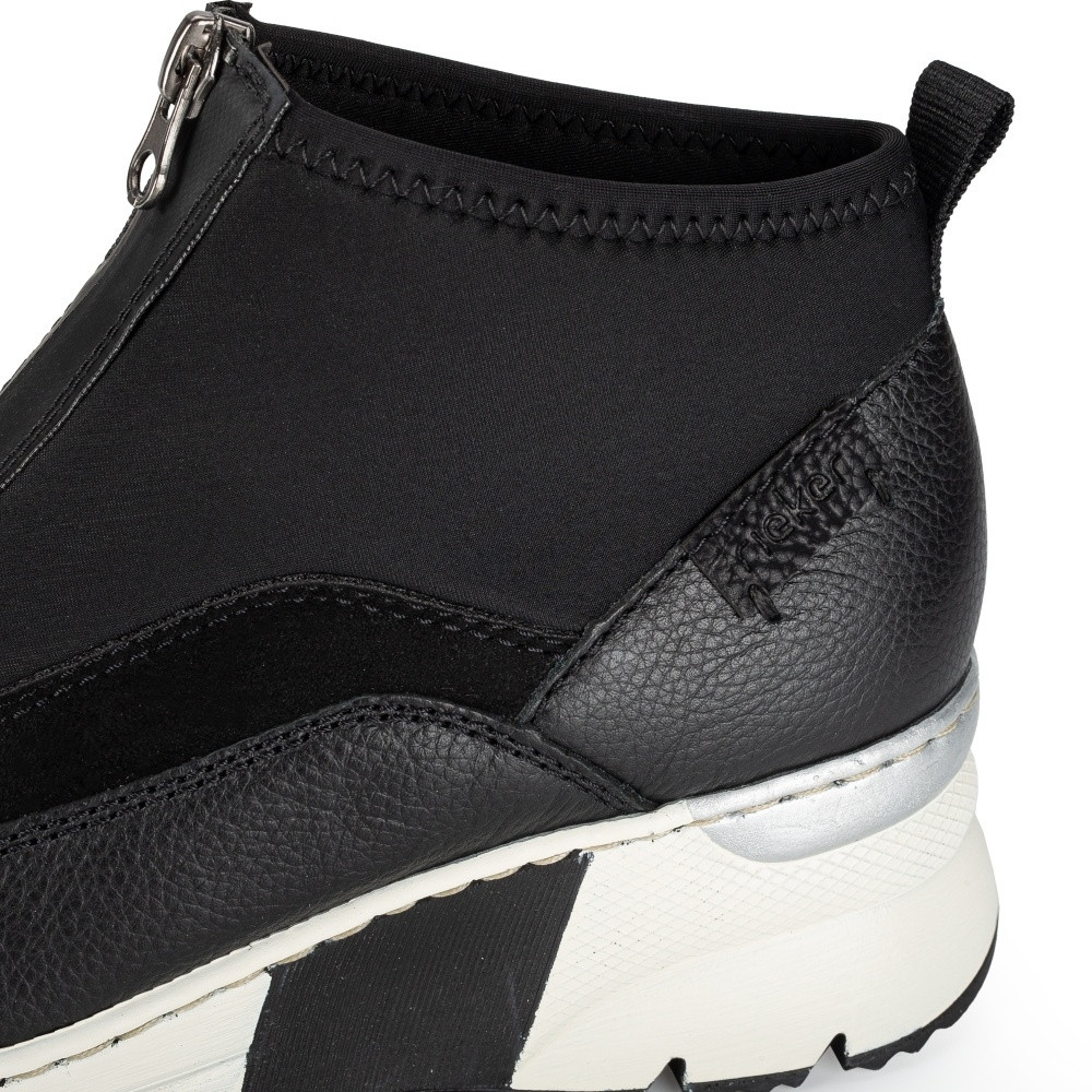 detail Dámská kotníková obuv RIEKER N6352-01 černá W3