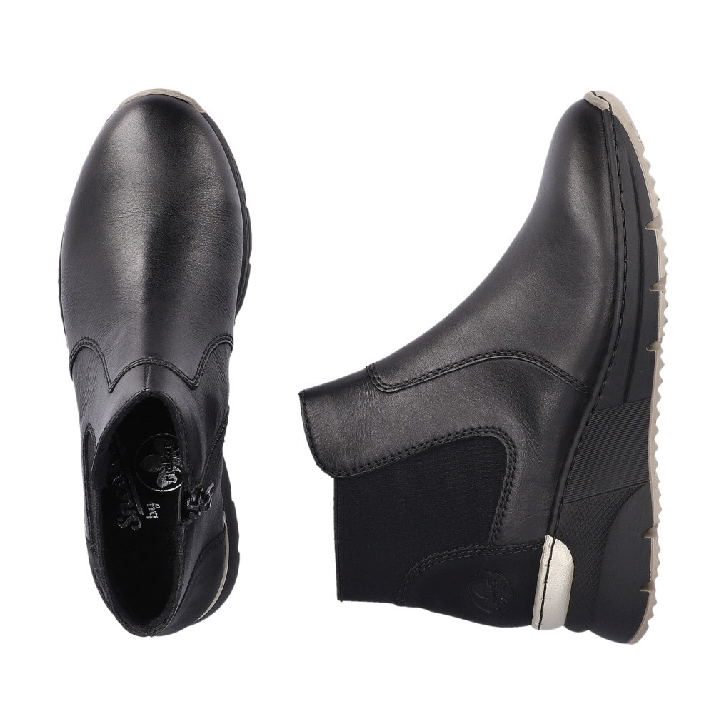 detail Dámská kotníková obuv RIEKER N6355-00 černá W3