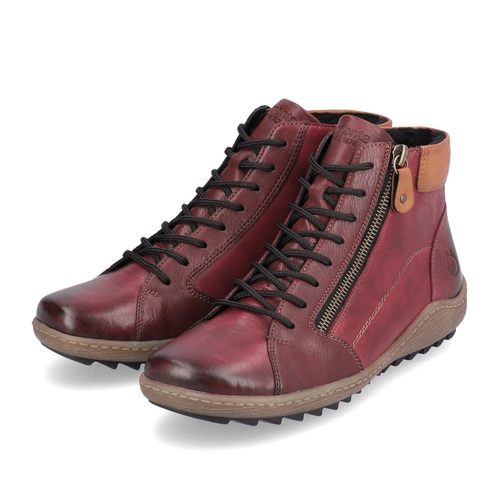 detail Dámská kotníková obuv REMONTE R1459-35 červená W3