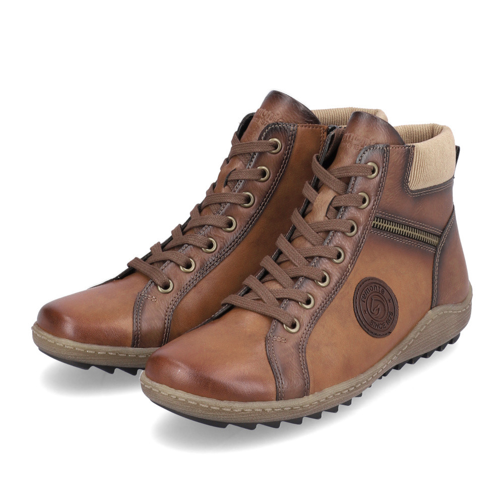 detail Dámská kotníková obuv REMONTE R1460-22 hnědá W3