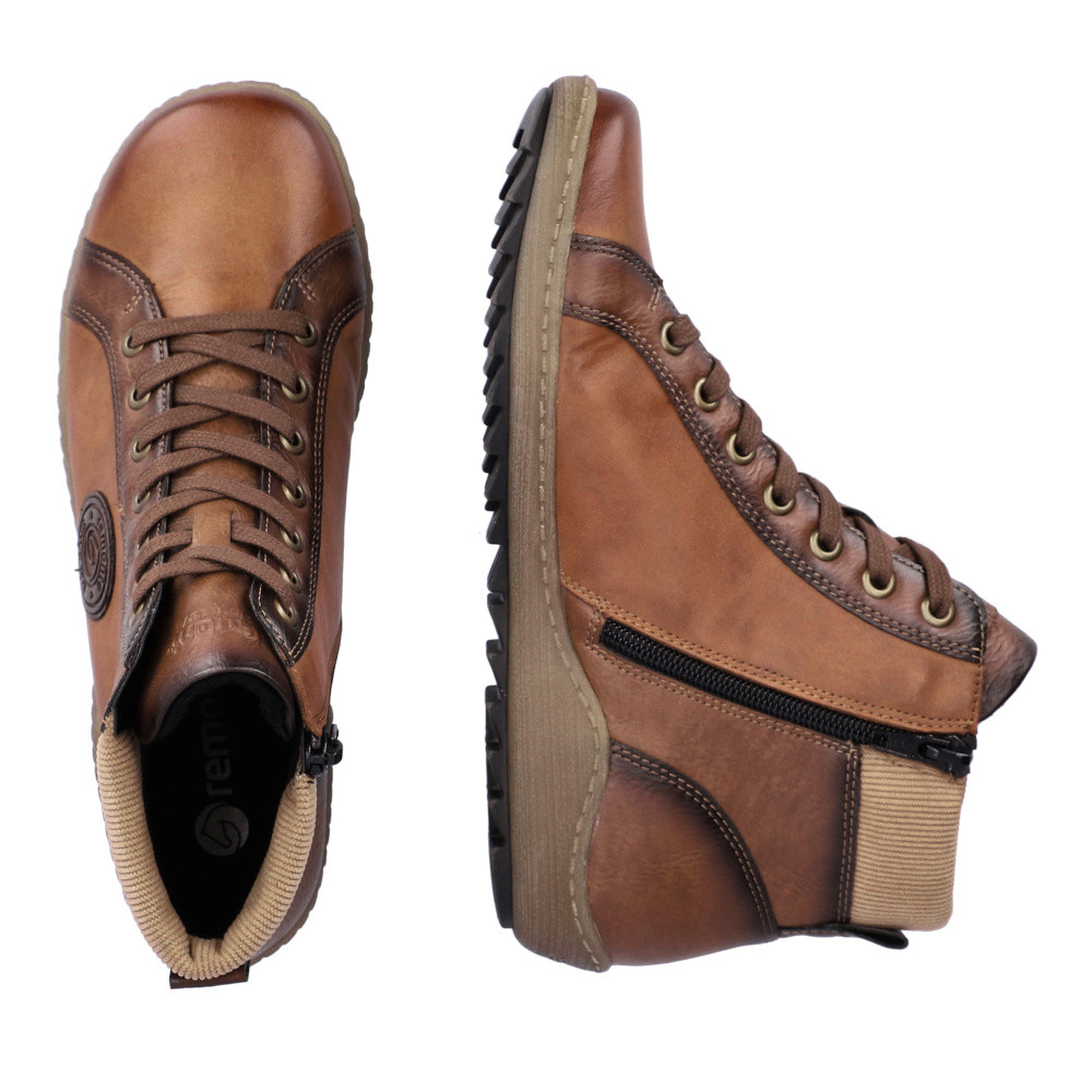 detail Dámská kotníková obuv REMONTE R1460-22 hnědá W3