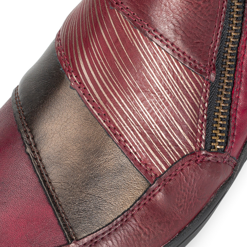 detail Dámská kotníková obuv REMONTE R7678-35 červená W3