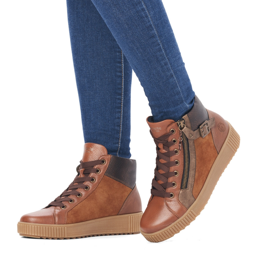 detail Dámska členková obuv REMONTE R7997-24 hnedá W3
