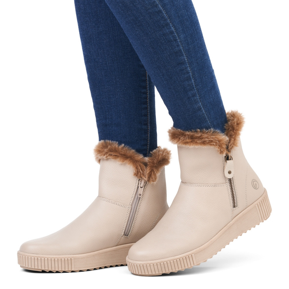 detail Dámska členková obuv REMONTE R7999-60 béžová W3