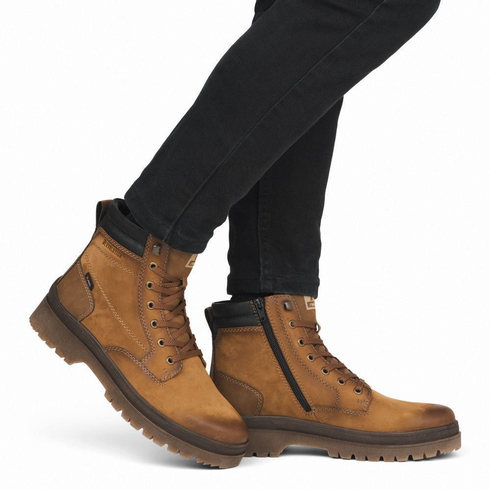 detail Pánská kotníková obuv RIEKER REVOLUTION U0272-68 hnědá W3