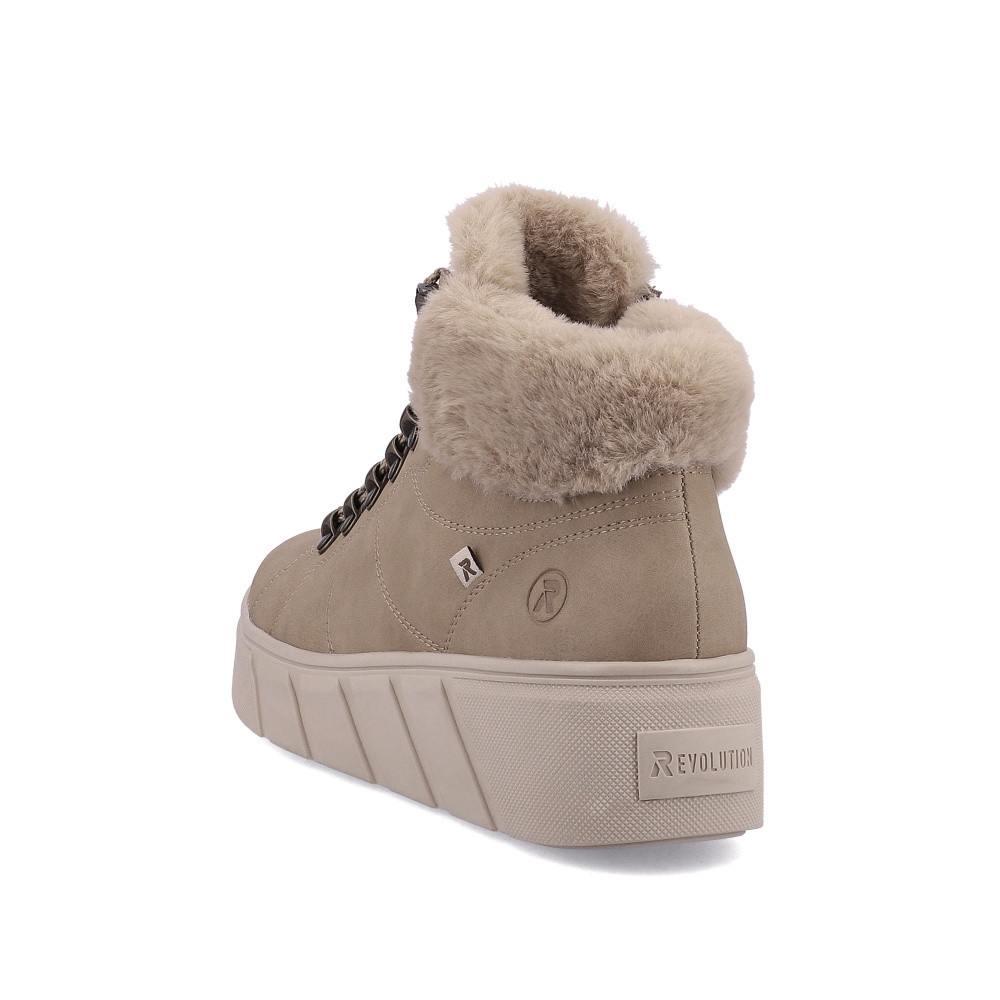 detail Dámská kotníková obuv RIEKER W0560-20 béžová W3