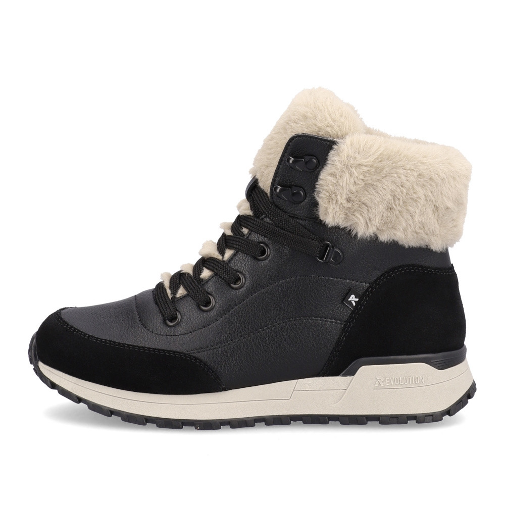 detail Dámská kotníková obuv RIEKER W0670-00 černá W4