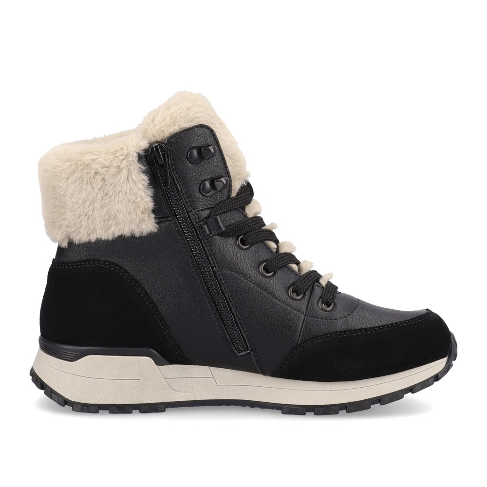 detail Dámská kotníková obuv RIEKER W0670-00 černá W4