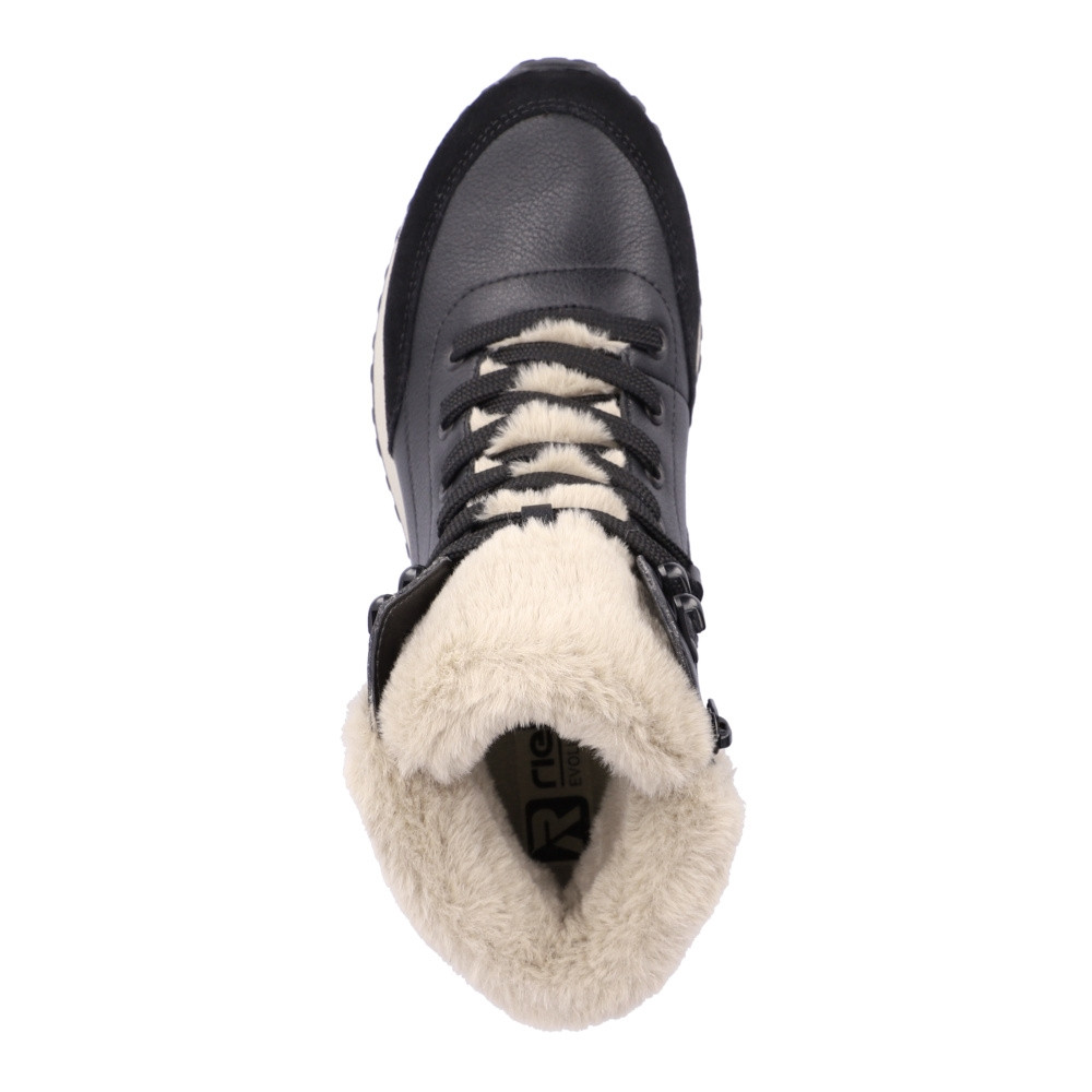 detail Dámská kotníková obuv RIEKER W0670-00 černá W4