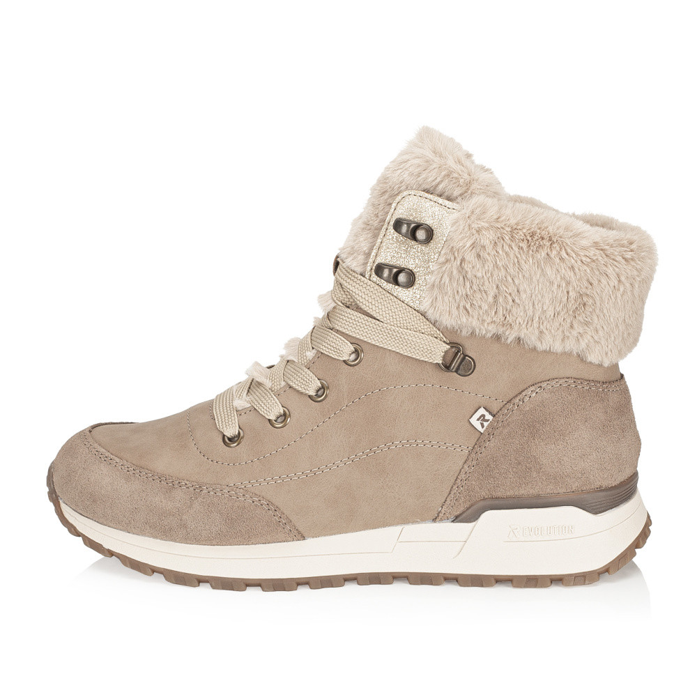 detail Dámská kotníková obuv RIEKER W0670-20 béžová W4