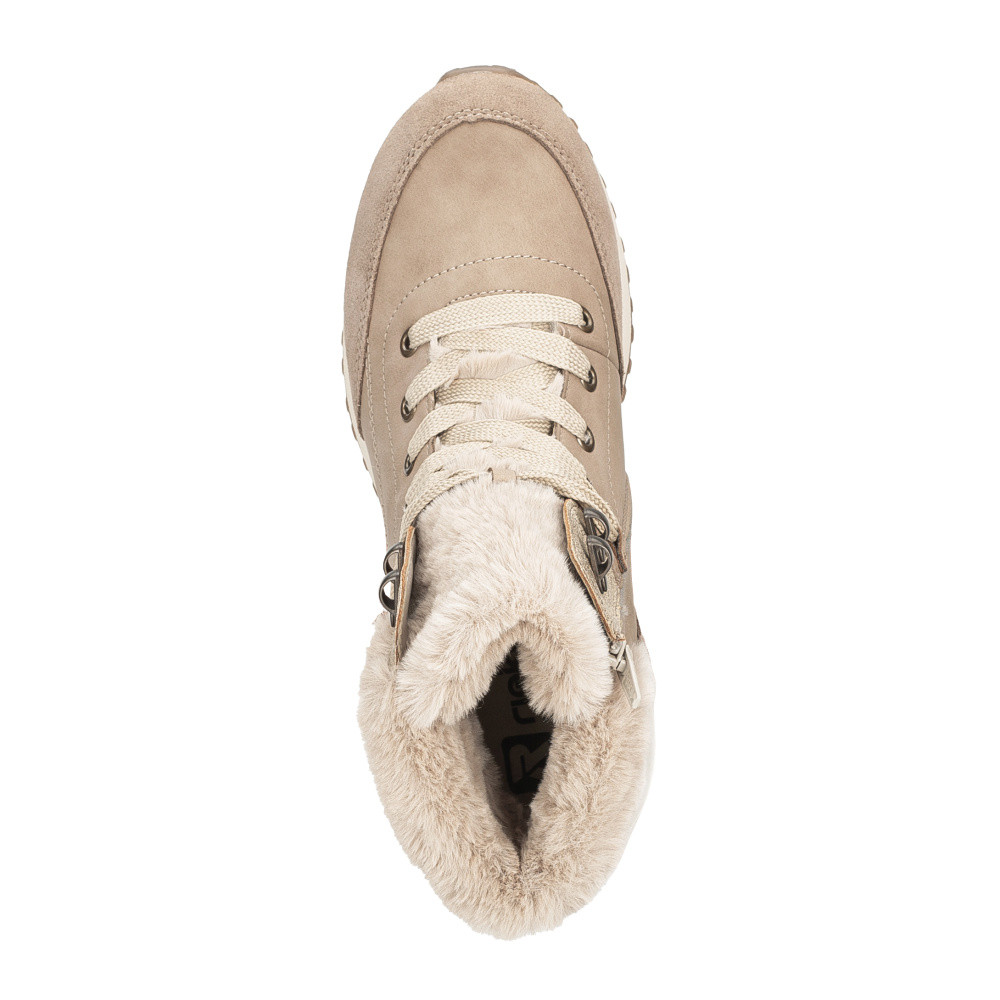 detail Dámská kotníková obuv RIEKER W0670-20 béžová W4