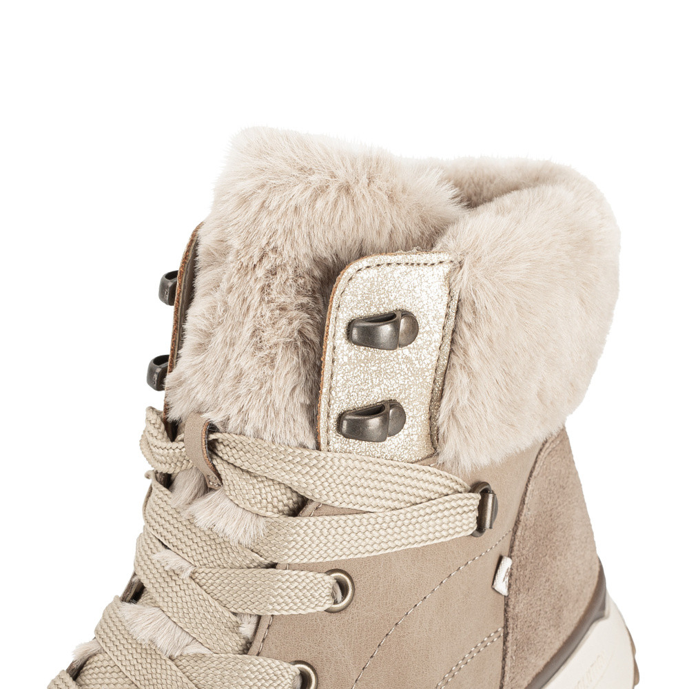 detail Dámská kotníková obuv RIEKER W0670-20 béžová W4