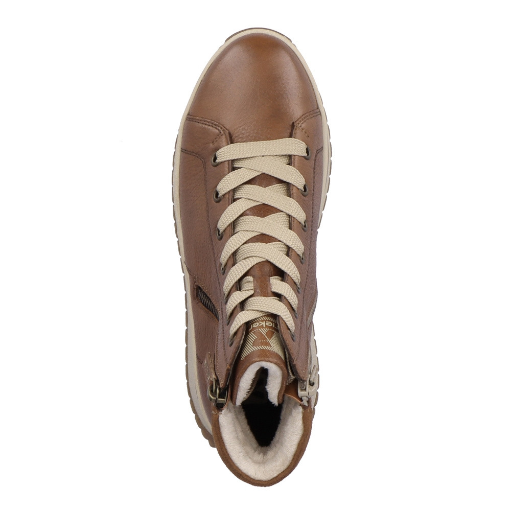 detail Dámská kotníková obuv RIEKER W0962-24 hnědá W4