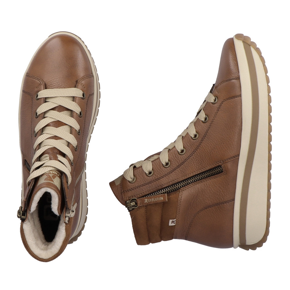 detail Dámská kotníková obuv RIEKER W0962-24 hnědá W4