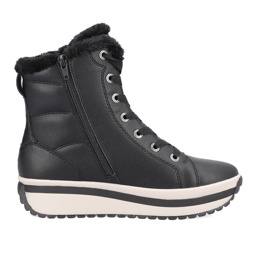 detail Dámská kotníková obuv RIEKER REVOLUTION W0963-01 černá W4