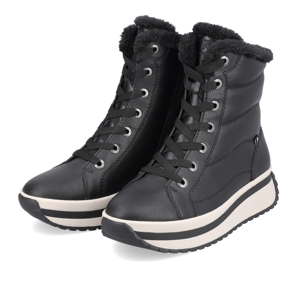 detail Dámská kotníková obuv RIEKER REVOLUTION W0963-01 černá W4