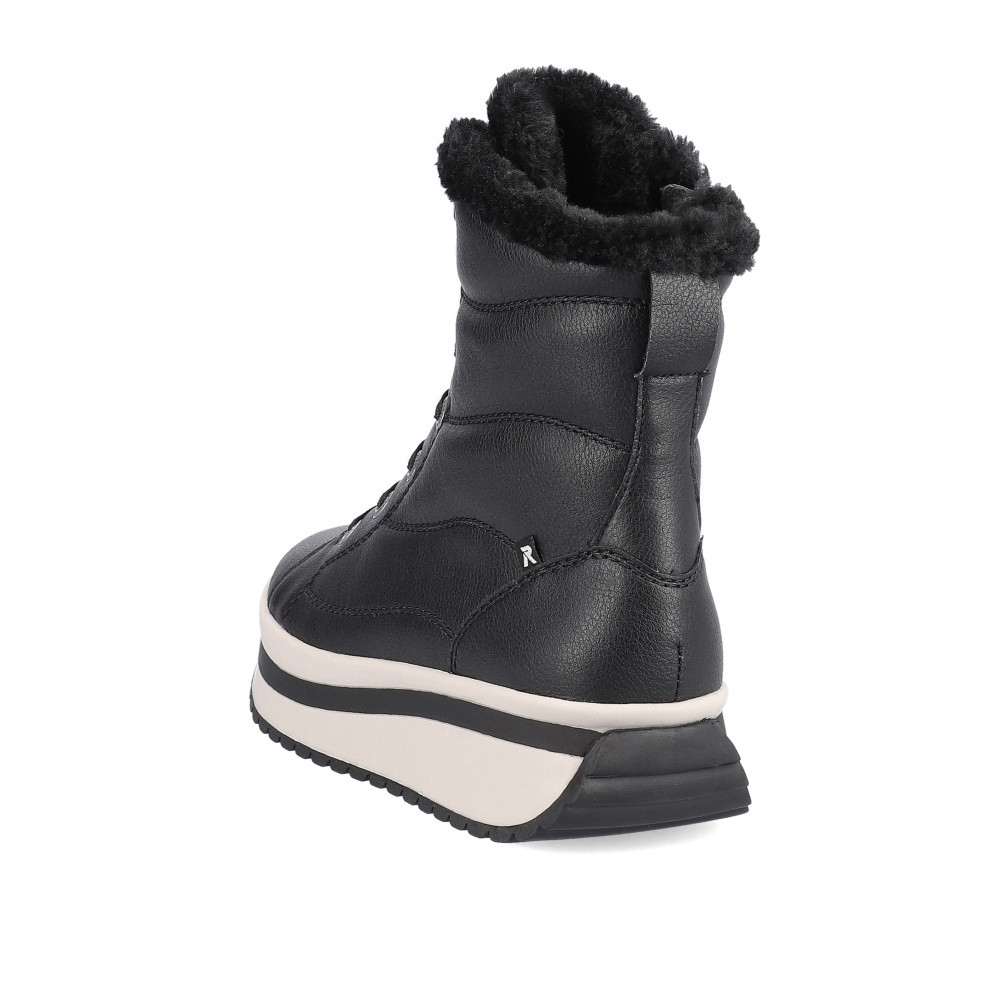 detail Dámská kotníková obuv RIEKER REVOLUTION W0963-01 černá W4