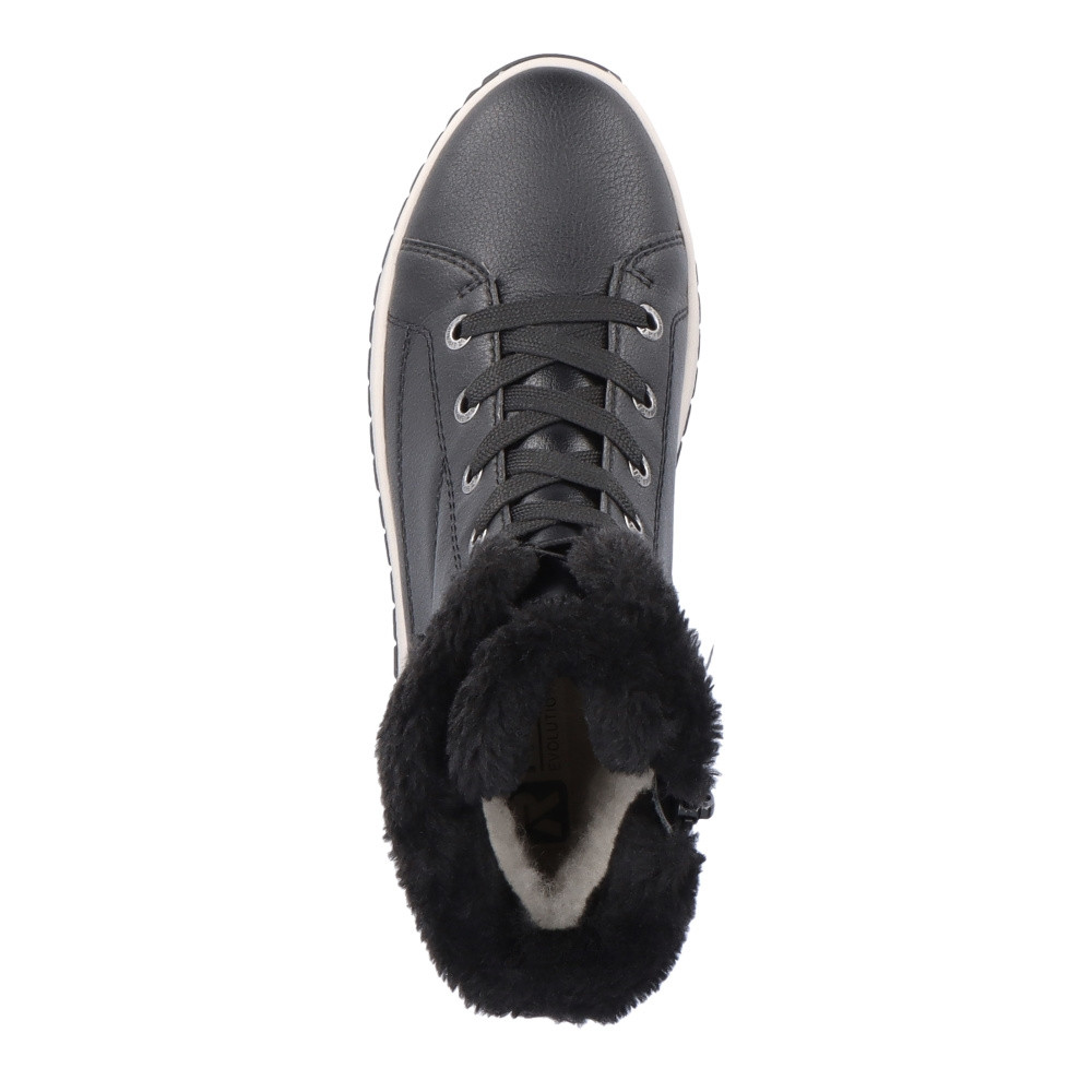 detail Dámská kotníková obuv RIEKER REVOLUTION W0963-01 černá W4