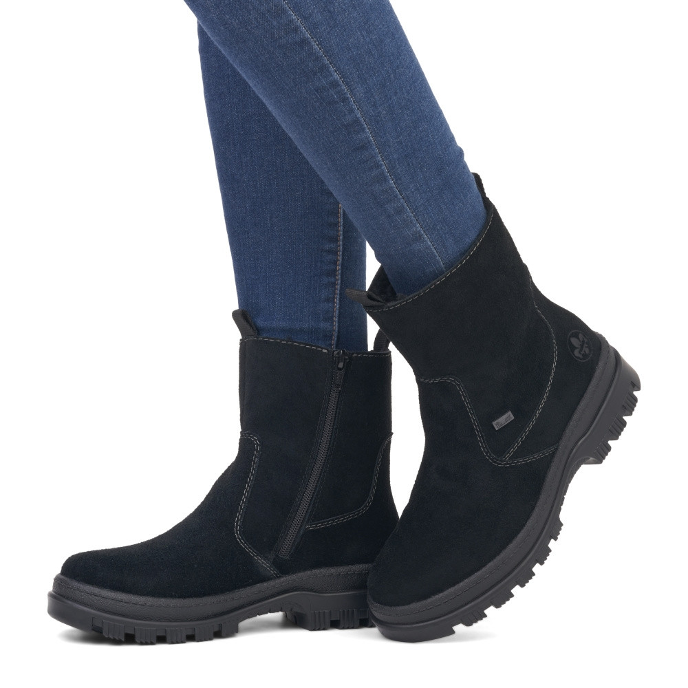 detail Dámská kotníková obuv RIEKER X8250-00 černá W5