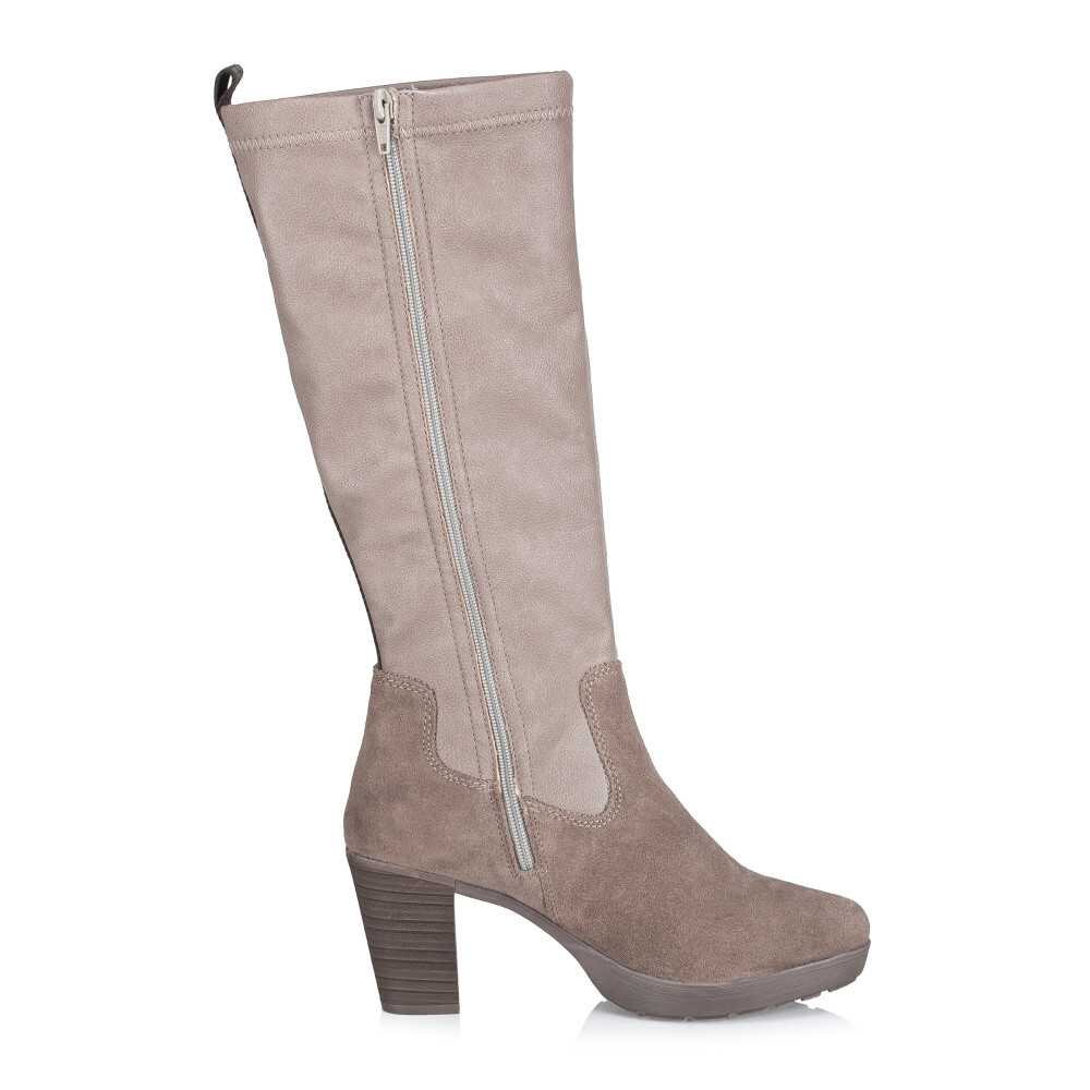 detail Dámské kozačky RIEKER Y2255-64 béžová W3