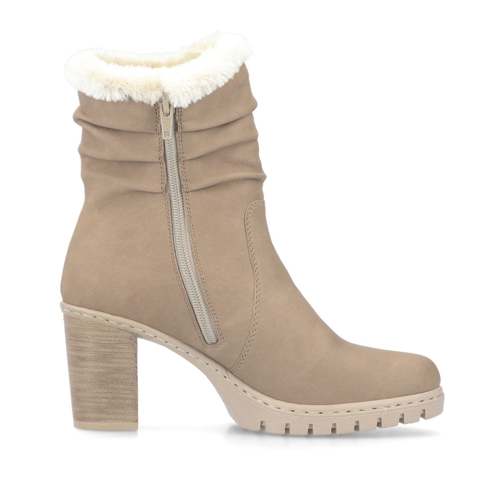 detail Dámská kotníková obuv RIEKER Y2594-20 béžová W3