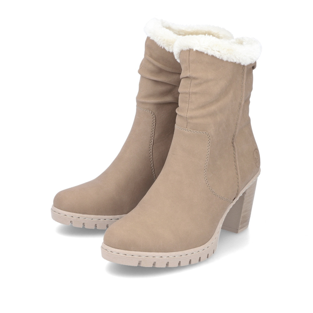 detail Dámská kotníková obuv RIEKER Y2594-20 béžová W3