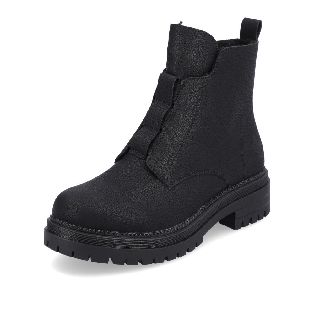 detail Dámská kotníková obuv RIEKER Y3157-00 černá W3