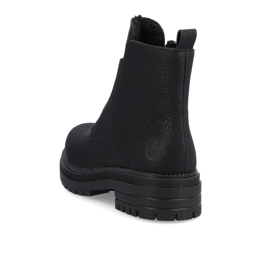 detail Dámská kotníková obuv RIEKER Y3157-00 černá W3