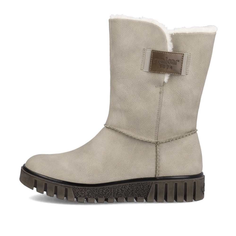 detail Dámská kotníková obuv RIEKER Y3456-60 béžová W3