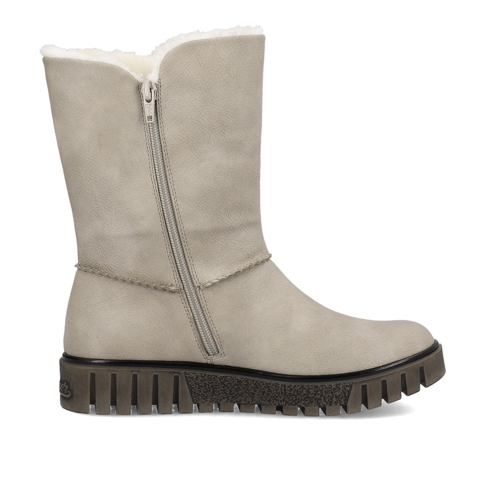 detail Dámská kotníková obuv RIEKER Y3456-60 béžová W3