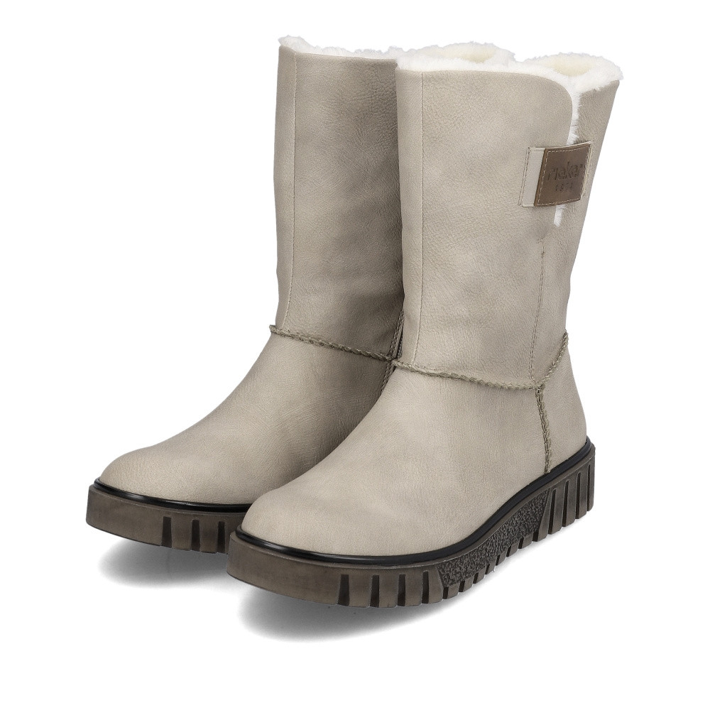 detail Dámská kotníková obuv RIEKER Y3456-60 béžová W3