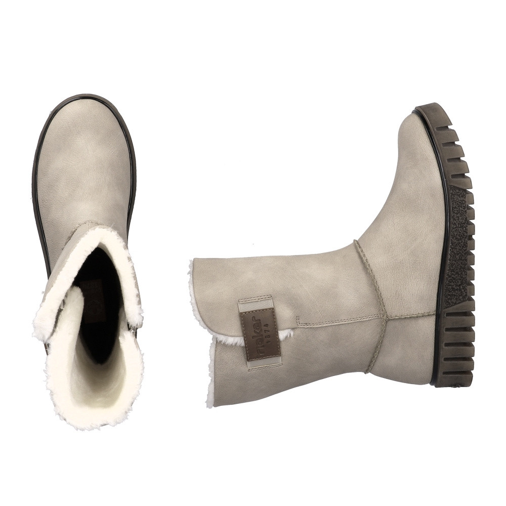 detail Dámská kotníková obuv RIEKER Y3456-60 béžová W3