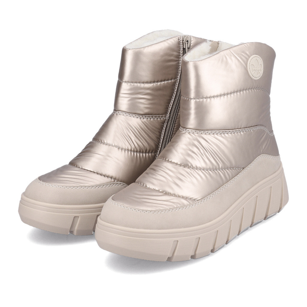 detail Dámska členková obuv RIEKER Y3552-31 zlatá W3