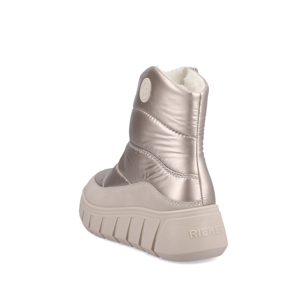 detail Dámska členková obuv RIEKER Y3552-31 zlatá W3